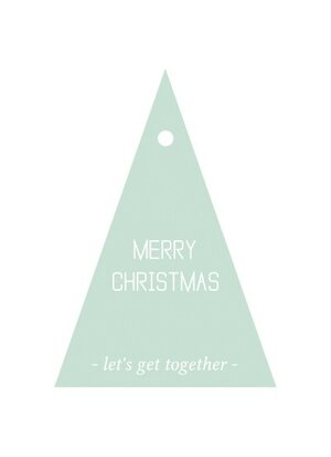 Cadeaulabels Merry Christmas assorti