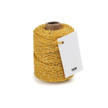 Cotton cord ochre/gold roll