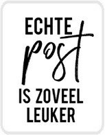 Sticker Echte post is zoveel leuker