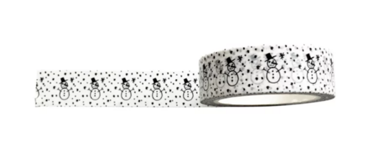 Masking tape Sneeuwpopjes