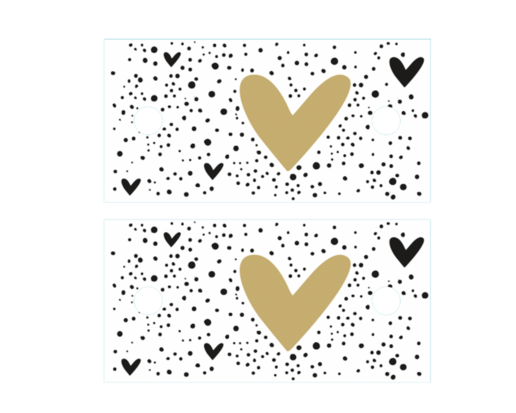 Cadeaulabel Hearts and dots