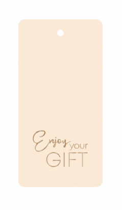 Cadeaulabel Enjoy your gift nude/copper
