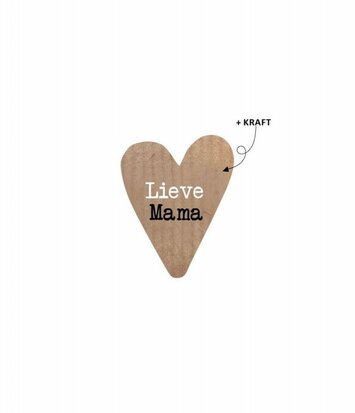 Sticker hart Lieve mama