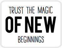 Lotsoflo Sticker Trust the magic of new beginnings