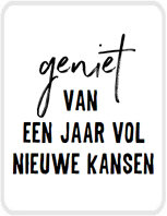 Lotsoflo Sticker Geniet van een jaar vol nieuwe kansen