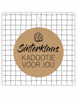 Cadeaulabel Sinterklaas kadootje voor jou