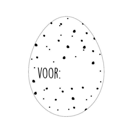 Sticker Ei Voor: