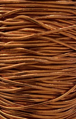 Elastic band copper 1mm