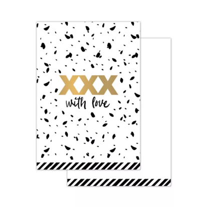 Mini kaartje XXX with love