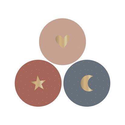 Stickers Multi - Heart/ Star/ Moon