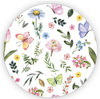 Sticker Flowers & butterflies XL