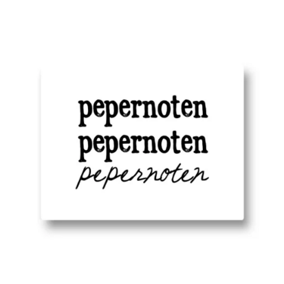 Lotsoflo Sticker Pepernoten, pepernoten