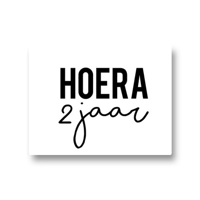 Lotsoflo Sticker Hoera 2 jaar