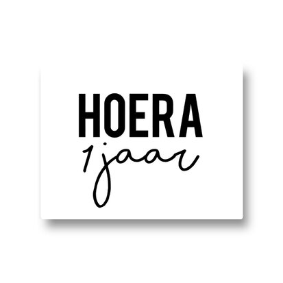 Lotsoflo Sticker Hoera 1 jaar