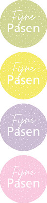 Sticker Fijne pasen assorti