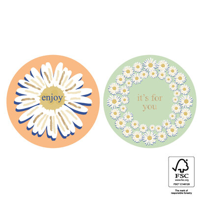 Stickers duo Daisy gold