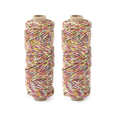Cotton cord multi color roll