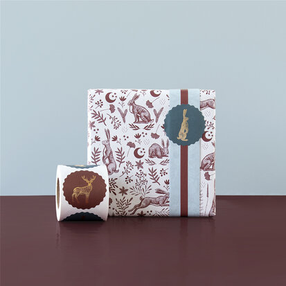 Cadeaupapier Hare Nature - sky blue