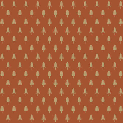 Vloeipapier Trees Gold - Dark Cognac 