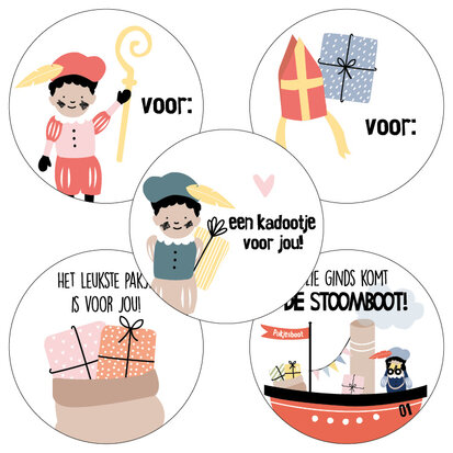 Sticker Pakjes speurtocht assorti