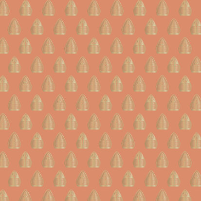 Cadeaupapier Sint Mijter Orange Goud Folie