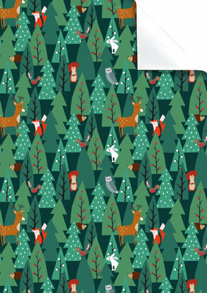 Cadeaupapier Dierenbos