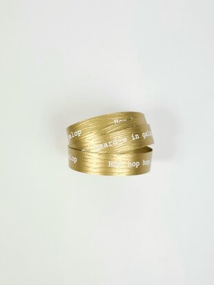 Krullint Hop hop hop, paardje in galop gold/white