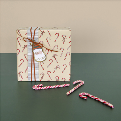 Cadeaulabel Duo - Crazy santa gold sjaal