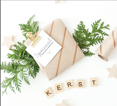 Cadeaulabel Speciaal kerstcadeau