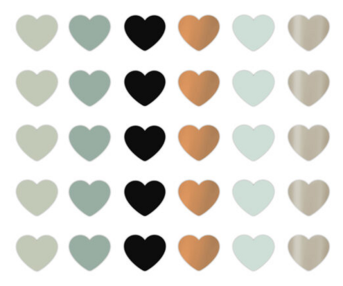 Stickers Mini hearts spring '23 cool