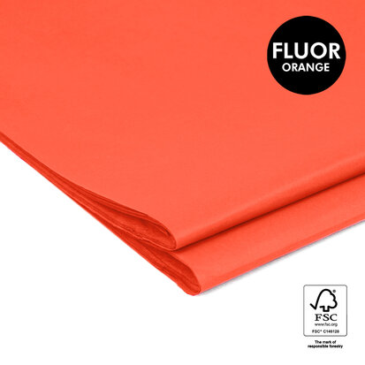 Vloeipapier Uni - Fluor Orange 