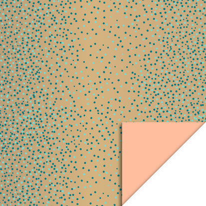 Cadeauzakjes Dots Gold Jade Blue - Peach 12 x 19