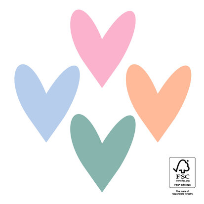 Stickers Multi Hearts Sweet