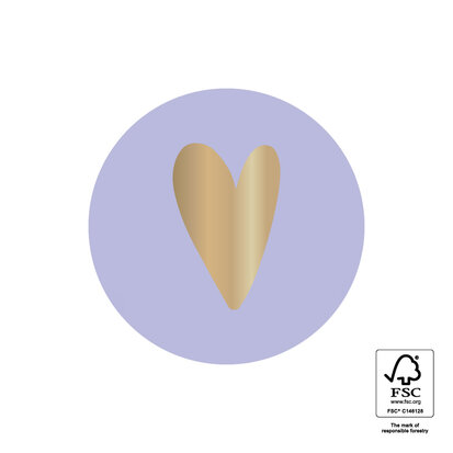 Sticker Heart - Lavender