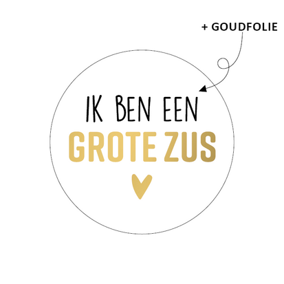 Sticker Ik ben een grote zus '23