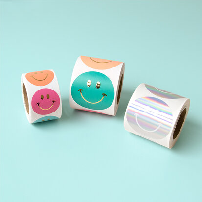 Stickers Multi smiley gold - summer