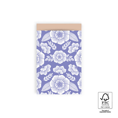 Cadeauzakjes Flowers Violet - Nude 12 x 19