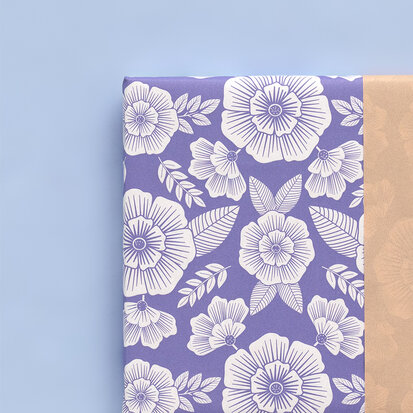 Cadeauzakjes Flowers Violet - Nude 12 x 19