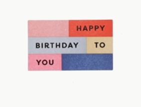 Stickers Bloc Happy birthday to you