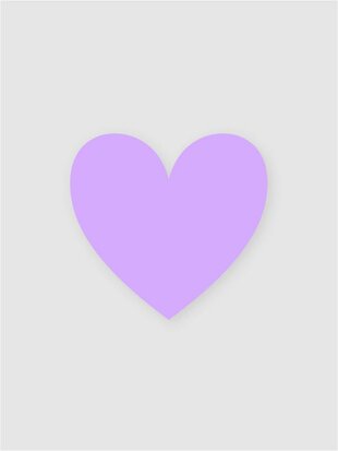 Sticker hart lila