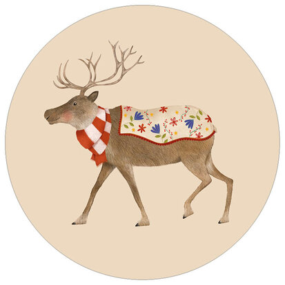 Sticker Reindeer (middel)