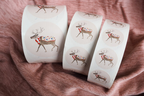 Sticker Reindeer (middel)