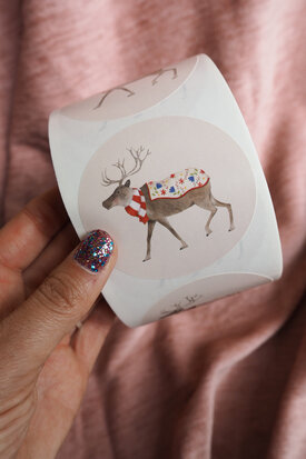 Sticker Reindeer (middel)