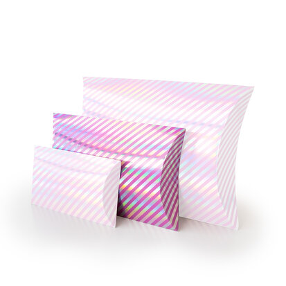 Pillow boxes - Medium - Holographic Pink 