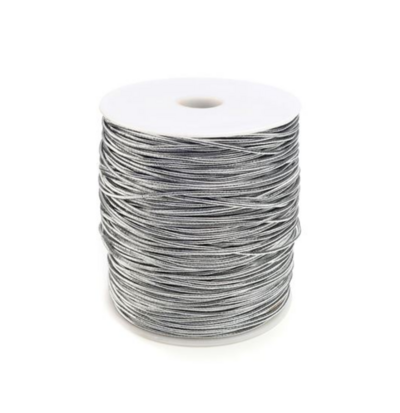 Elastic band silver 1mm