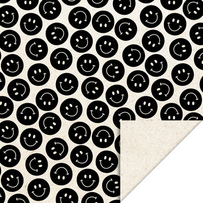 Cadeauzakjes Smiley Black 17 x 25 cm 
