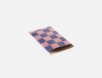 Cadeauzakjes Checkerboard  cobalt + litchi  12 x 19
