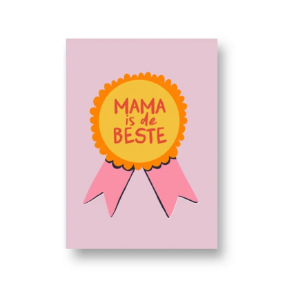 Ansichtkaart Mama is de beste 