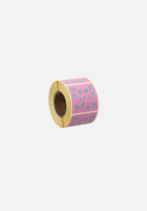 Stickers Happy birthday · wisteria + grass green