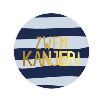 Sticker Zwem kanjer